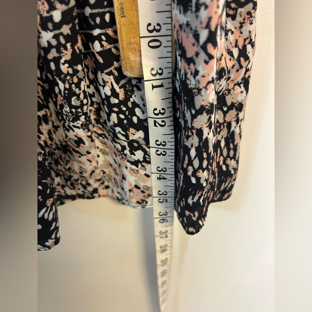Ramy Brook Size SP‎ Mini Dress Novelty Print Smocked Waist Old Money minimalist - Picture 5 of 10